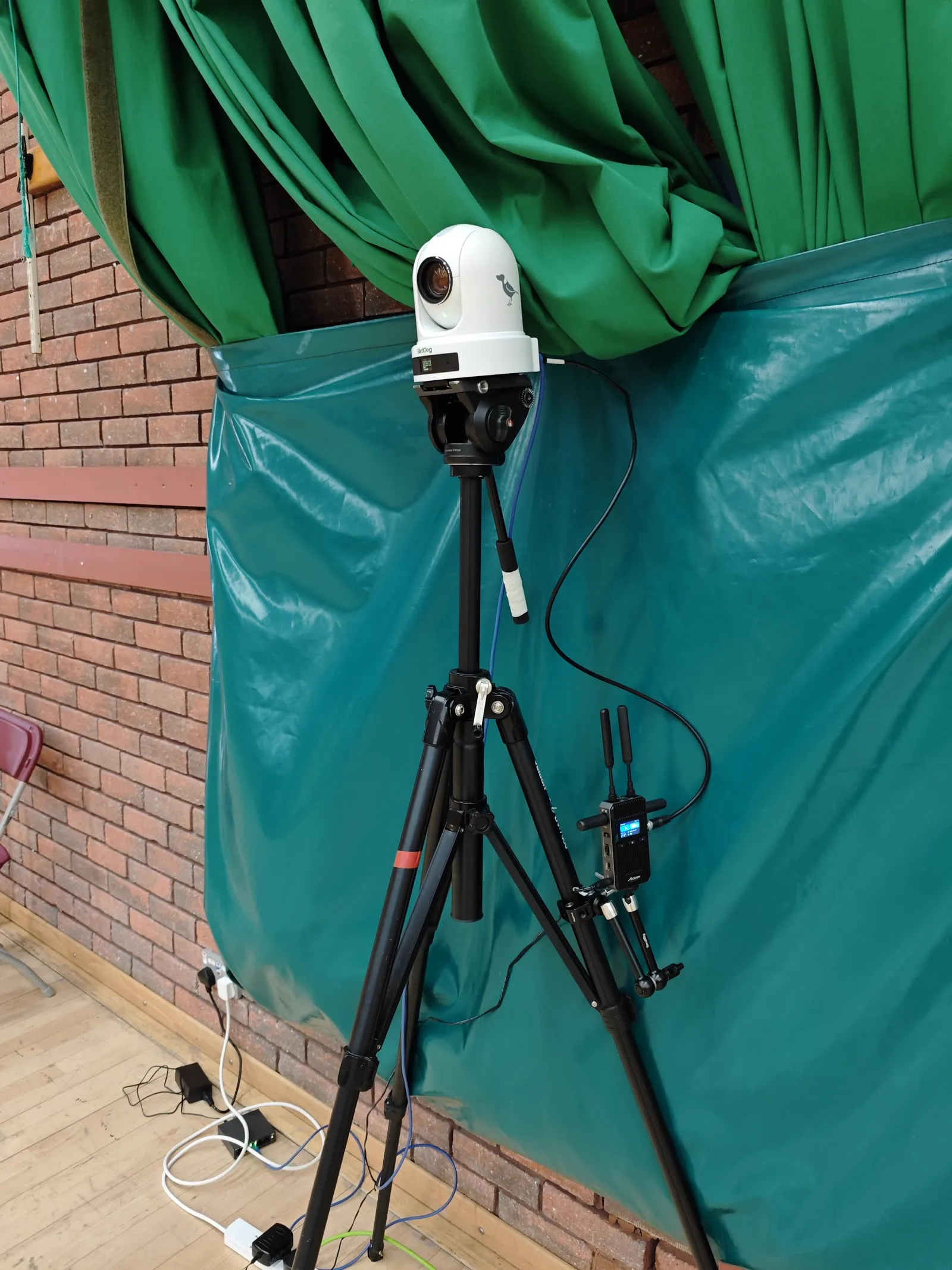PTZ setup at a Badminton Wales venue